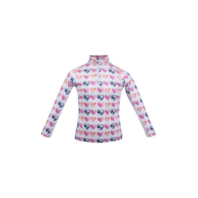 T-shirt fonctionnel Hearts Kids HKM Blanc / rose vif
