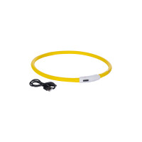 Collier lumineux pour chiens LED HKM Jaune Collier lumineux pour chiens LED HKM Jaune