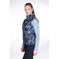 Mouwloze bodywarmer Bloomsbury HKM Donkerblauw / wit