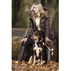 Laisse de dressage pour chien Anam Cara corde HKM Brandy Marron Laisse de dressage pour chien Anam Cara corde HKM Brandy Marron