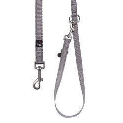 Laisse de dressage pour chien Anam Cara nylon HKM Taupe Marron