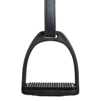 Étriers en plastique 1 paire HKM Noir Étriers en plastique 1 paire HKM Noir