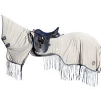Couverture anti-mouches Fringes Stylec.amovible HKM Argenté / gris Couverture anti-mouches Fringes Stylec.amovible HKM Argenté / gris