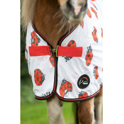 Couverture anti-mouches Ladybug HKM Blanc / rouge Couverture anti-mouches Ladybug HKM Blanc / rouge
