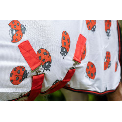 Couverture anti-mouches Ladybug HKM Blanc / rouge Couverture anti-mouches Ladybug HKM Blanc / rouge