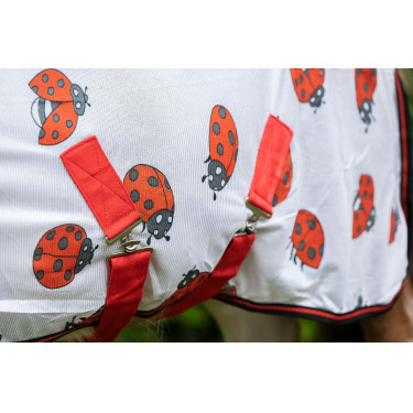Couverture anti-mouches Ladybug HKM Blanc / rouge Couverture anti-mouches Ladybug HKM Blanc / rouge