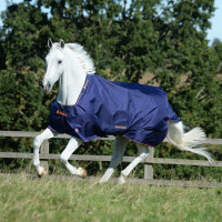 Couverture Bucas Therapy Turnout Light 50g 1680D Marine / orange Bleu Couverture Bucas Therapy Turnout Light 50g 1680D Marine / orange Bleu