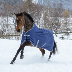 Couverture Bucas Freedom Turnout 300g Denim Couverture Bucas Freedom Turnout 300g Denim