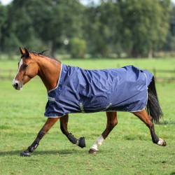 Bucas Freedom Turnout High Neck 150g deken Marine / zilver Blauw