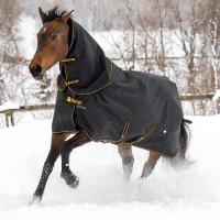 Nekstuk Bucas Irish Combi Neck 300g Marine / goudkleurig Blauw Nekstuk Bucas Irish Combi Neck 300g Marine / goudkleurig Blauw