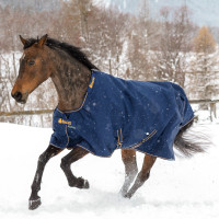 Bucas Irish Turnout Light 50g deken Marine / goudkleurig