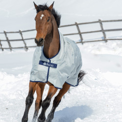 Couverture Bucas Power Turnout High Neck Extra 300g Argent Couverture Bucas Power Turnout High Neck Extra 300g Argent