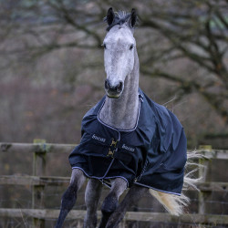 Bucas Trot Turnout 50g deken Zwart / wit