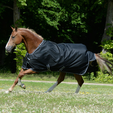 Bucas Trot Turnout 200g deken Zwart / wit Bucas Trot Turnout 200g deken Zwart / wit