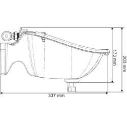 Abreuvoir Polyself PF2 à palette horizontale La Gée