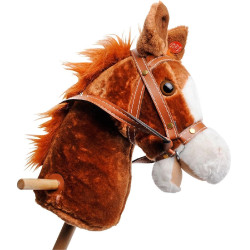 Hobby Horse op wieltjes met geluid Hennie 95 cm Hobby Horse op wieltjes met geluid Hennie 95 cm