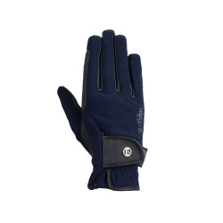 Gants d'équitation d'hiver pour femmes Sinja B Vertigo Marine foncé Bleu