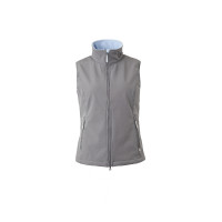 Dames softshell bodywarmer zonder mouwen Trisha Horze Rookparelgrijs Dames softshell bodywarmer zonder mouwen Trisha Horze Rookparelgrijs