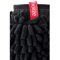 Gant de pansage en microfibre Horze Noir Gant de pansage en microfibre Horze Noir