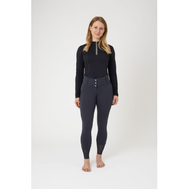 Paardrijbroek met volledige grip Ebba voor dames met mesh Horze Paardrijbroek met volledige grip Ebba voor dames met mesh Horze