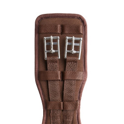 Sangle de dressage préformée néoprène Samara avec élastique Horze Marron demitasse Sangle de dressage préformée néoprène Samara avec élastique Horze Marron demitasse