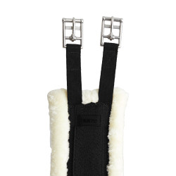 Sangle Kyiv en néoprène avec fausse fourrure non amovible Horze Noir