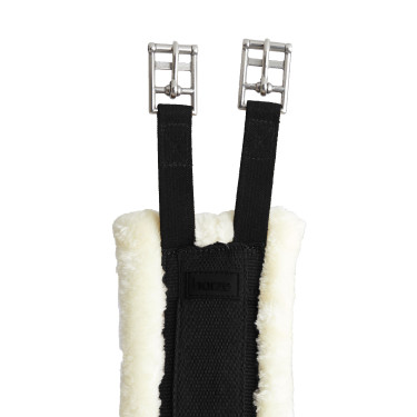 Kyiv singel van neopreen met niet-verwijderbare imitatiebont Horze Zwart