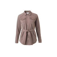 Veste-chemise Alyssa femme Horze Marron gris fer