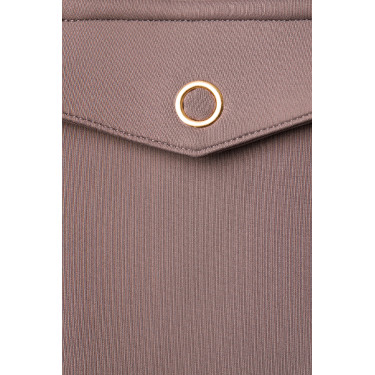 Veste-chemise Alyssa femme Horze Marron gris fer