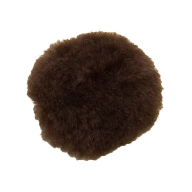 Neusriempad, schapenwol Bruin