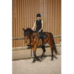 Polo Equithème Margot Noir Polo Equithème Margot Noir