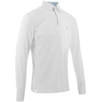 Polo van mesh Equithème Dany Wit