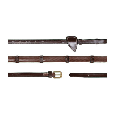 Rubberen Teugels 1/2 Met 7 Stops Dy'on D Collectie Bruin