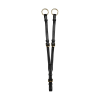 Martingaalvork met ringen Dy'on D Collection Zwart