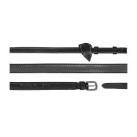 Rênes Caoutchouc 5/8 Dy'on Noir