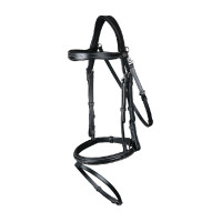 Hoofdstel Neusriem Gecombineerd Met Musketon Dy'on Working Zwart
