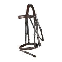 Bridon Muserolle Combinée Avec Mousqueton Dy'on Marron Bridon Muserolle Combinée Avec Mousqueton Dy'on Marron