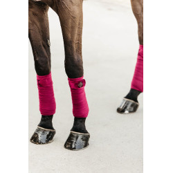 Polar Fleece Velvet Polo Bandages Kentucky Fuchsia Roze