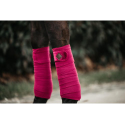 Polar Fleece Velvet Polo Bandages Kentucky Fuchsia Roze