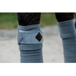 Polar Fleece Velvet Polo Bandages Kentucky Lichtblauw Polar Fleece Velvet Polo Bandages Kentucky Lichtblauw