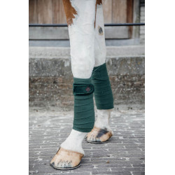 Polar Fleece Velvet Parels Kentucky Polobanden Donkergroen