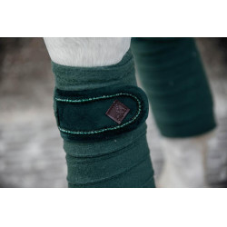 Polar Fleece Velvet Parels Kentucky Polobanden Donkergroen Polar Fleece Velvet Parels Kentucky Polobanden Donkergroen