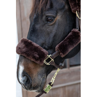 Schapenvacht hoes voor halster 4 stuks Kentucky Schapenvacht hoes voor halster 4 stuks Kentucky