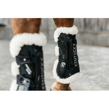 Guêtres Bamboo Élastique mouton vegan Kentucky Noir