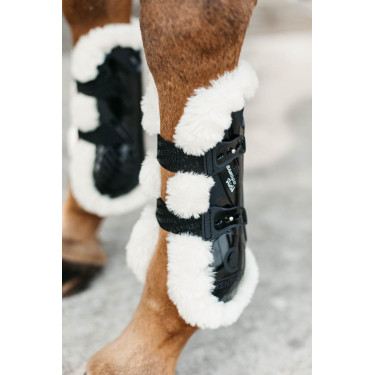 Guêtres Bamboo Élastique mouton vegan Kentucky Noir