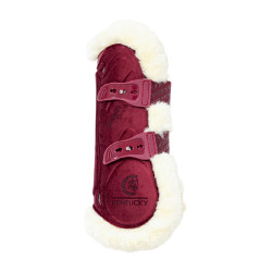 Guêtres Bamboo Élastique Velvet mouton vegan Kentucky Bordeaux