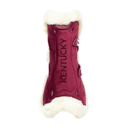 Guêtres Bamboo Élastique Velvet mouton vegan Kentucky Bordeaux