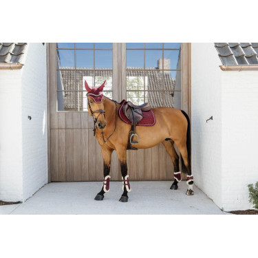 Guêtres Bamboo Élastique Velvet mouton vegan Kentucky Bordeaux