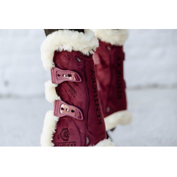 Guêtres Bamboo Élastique Velvet mouton vegan Kentucky Bordeaux