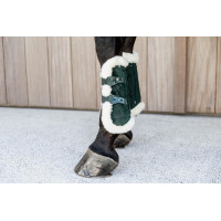 Guêtres Bamboo Élastique Velvet mouton vegan Kentucky Vert foncé Guêtres Bamboo Élastique Velvet mouton vegan Kentucky Vert foncé